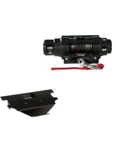 Viper 4500lbs V3 Winch Black Rope With Mount For Honda Big Red 700 2009-2013