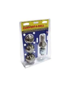 Convert-A-Ball 3-Ball Set - 1-7/8", 2", 2-5/16" with 1" Nickel Plated Shank
