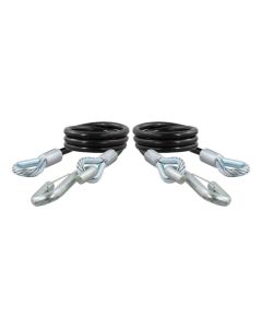 Safety Cables with 2 Snap Hooks 44 Inch Long, (7,500 lbs, Vinyl-Coated, 2-Pack)