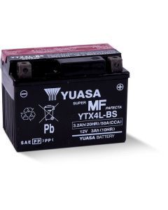 Yuasa Maintenance Free YTX4LBS 12 Volt Battery YUAM62X4B