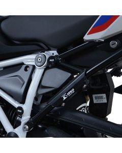 R&G Racing Black Rear Foot Rest Delete Blanking Plates LHS BLP0099BK