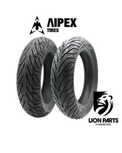 Aipex 110/70-12 & 120/70-12 Front / Rear Set of City Tires - 110x70x12 & 120x70x12