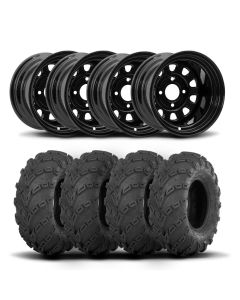 ITP Delta Steel 14" Wheels And Mud Lite Tires [27x10-14]