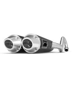 HMF Muffler Polaris RZR RS1 18-22 Black Performance Dual Full System Exhaust Euro End Cap