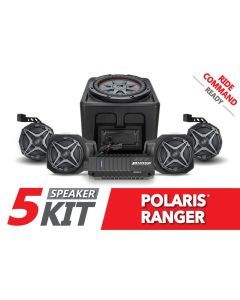SSV Works 5 Speaker Audio System With Ride Command For Polaris Ranger XP 1000 2018-2022