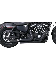 Vance & Hines 47329 Shortshots Staggered Exhaust Black Harley Sportster 2014-22