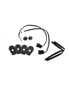 R&G Racing Black Indicator Adapter Kit For 2020-2023 Kawasaki Z H2 ZR1000 ABS