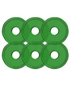 KC HiLiTES Cyclone V2 LED - Replacement Lens - Green - 6-PK 4415