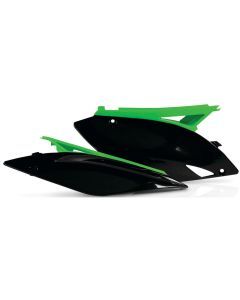 Acerbis Black/Green Side Number Plate for Kawasaki - 2141730215
