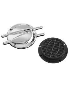 Kuryakyn Chrome Stinger Trap Door For Standard Hypercharger Air Cleaners 8498