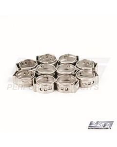 WSM Oetiker Hose Clamp 011.3mm-13.8mm 10 Pack 13-162-34