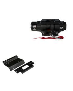 Viper 6000lbs V3 Winch Black Rope With Mount For Honda Foreman 450 1998-2004