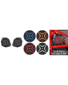 SSV Works Front Kick 6.5" Speaker Pods With Red Grilles For Can-Am Maverick X3 17-22