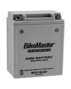 BikeMaster AGM 12V Platinum Battery For Honda SL350K Motosport 1969-1970 Grey