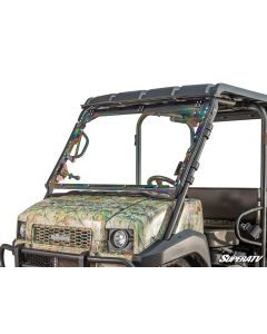 SuperATV Kawasaki MULE 4000/4010 Scratch-Resistant Flip Windshield FWS-K-MULE-4010-70