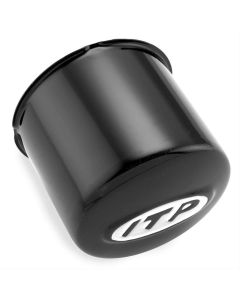 ITP Golf Cart Machined Black Wheel Center Caps SS212, SS216, SS312, SS316