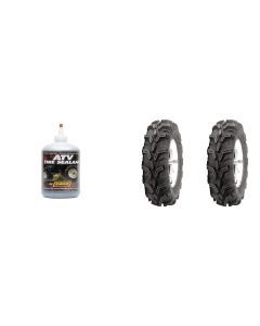 Set of 2 Mud Lite XTR Radial Rear Tires 25x10R-12 6-ply with Sealant