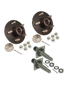 PRE-GREASED AXLE KIT - 3500# - 5 ON 4.5