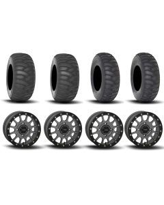 System 3 SB-5 Beadlock Gun Metal Grey 15" Wheels And SS360 Sand/Snow Tires [32x10-15] ,[32x12-15]