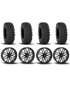 System 3 ST-3 Simulated Beadlock Matte Black 22" Wheels And XTR370 Tires [37x10R-22]
