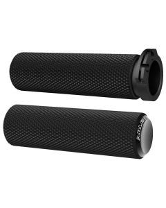 Harley-Davidson FLHR Road King 1995-2007Knurled Fusion Grips Black by Arlen Ness