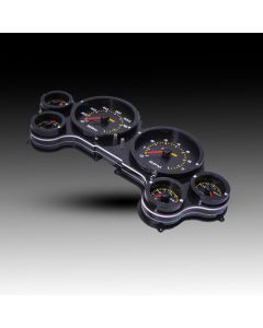 Intellitronix LED Analog Gauge Cluster Set With Black Faceplate For 1963-1967 Chevrolet Corvette