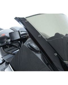R&G Racing Black Mirror Delete Blanking Plates For 2013-2016 Hyosung GT125R