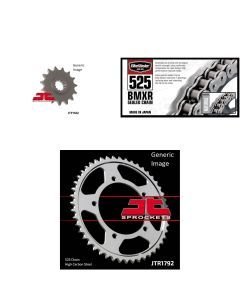 525 BMXR Chain Natural, Front & Rear Sprocket Kit TRIUMPH 600 Daytona 2003-2004
