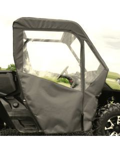 Falcon Ridge Black Canvas Soft Roll-Away Doors With Zipper For Can-Am Defender 2016-2022
