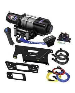 4500 lb KFI Wide Winch Combo Polaris Ranger Full Size 2013-18 XP900 XP 900 Crew