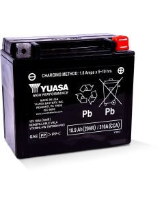 Yuasa Maintenance Free YTX20HLPW 12 Volt Battery YUAM720BH-PW