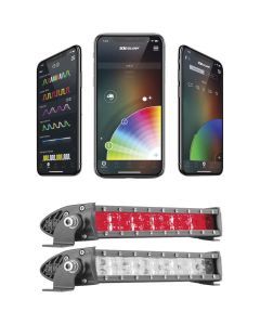 XK Glow App Controlled RGBW LED Light Bar Black 14" - XK-BAR-14