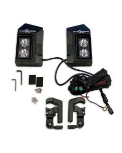 Trailstrike Sunrise V1 Aluminum Universal Sideview Mirror For UTV with LED Spot Light