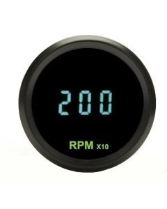 Dakota Digital Round Teal Mini 2-1/16" Tachometer Teal Gauge 0-18k RPM ODYR-02-7