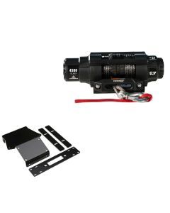 Viper 4500lbs V3 Winch Black Rope With Mount For Honda Rancher 350 2000-2003