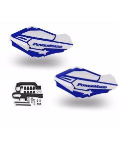 Powermadd Sentinel Handguards Guards Blue White Snowmobile Snow Ski Doo Summit