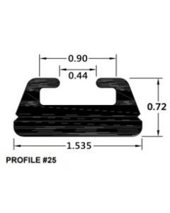 SPI Black Slide Runner Profile 25 66" 425-66-80