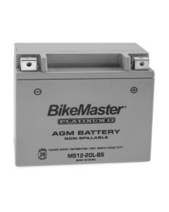 BikeMaster AGM 12V Platinum Battery For KYMCO MXU 500 2017 Grey