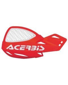 Acerbis Red/White Uniko Vented Handguards - 2072671005
