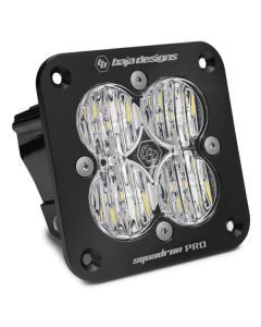 Baja Designs Auxiliary LED Light Pod Each Black Angle Flush Mount Squadron Pro Series Wide Cornering Pattern Clear Lens Universal 491005