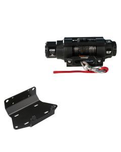 Viper 4500lbs V3 Winch Black Rope With Mount For Yamaha Grizzly 700 2007-2015