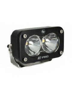 Baja Designs Auxiliary LED Light Pod Each Black Case S2 Pro Series Spot Pattern Clear Lens Universal 480001