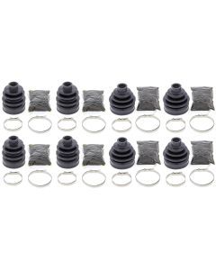 Complete Front & Rear Inner & Outer CV Boot Repair Kit YFM700 Grizzly EPS 08