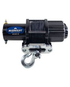 Viper Midnight UTV Winch Kit 4500 lb With 50 Feet Black Synthetic Rope With Mount