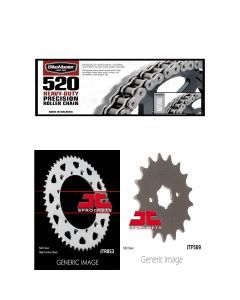 520H Heavy-Duty Chain,Front & Rear Sprocket Kit YAMAHA YFZ350 Banshee 1989-2006