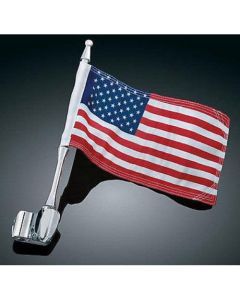 KURYAKYN ALUMINUM ANTENNA FLAG MOUNT W FLAG FOR 2001-2016 HONDA GOLD WING GL1800