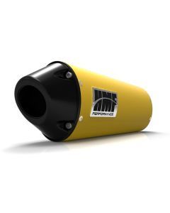 HMF Muffler Can-Am Spyder STS 14 Can-Am Yellow Performance Slip On Exhaust Black Euro End Cap
