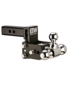 Tow & Stow Tri-Ball Ball Mount, 3" Drop, 1-7/8", 2" & 2-5/16" Hitch Balls, fits 2" Receiver Hitch
