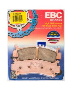 EBC 1 Pair Sintered R Series Heavy-Duty Brake Pads MPN FA702R