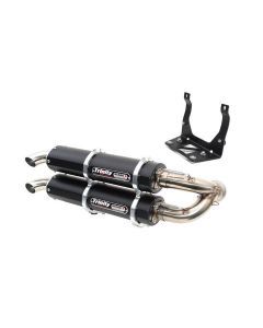 Trinity Racing Stage 5 Dual Slip On Exhaust Black Muffler TR-4160S-BK